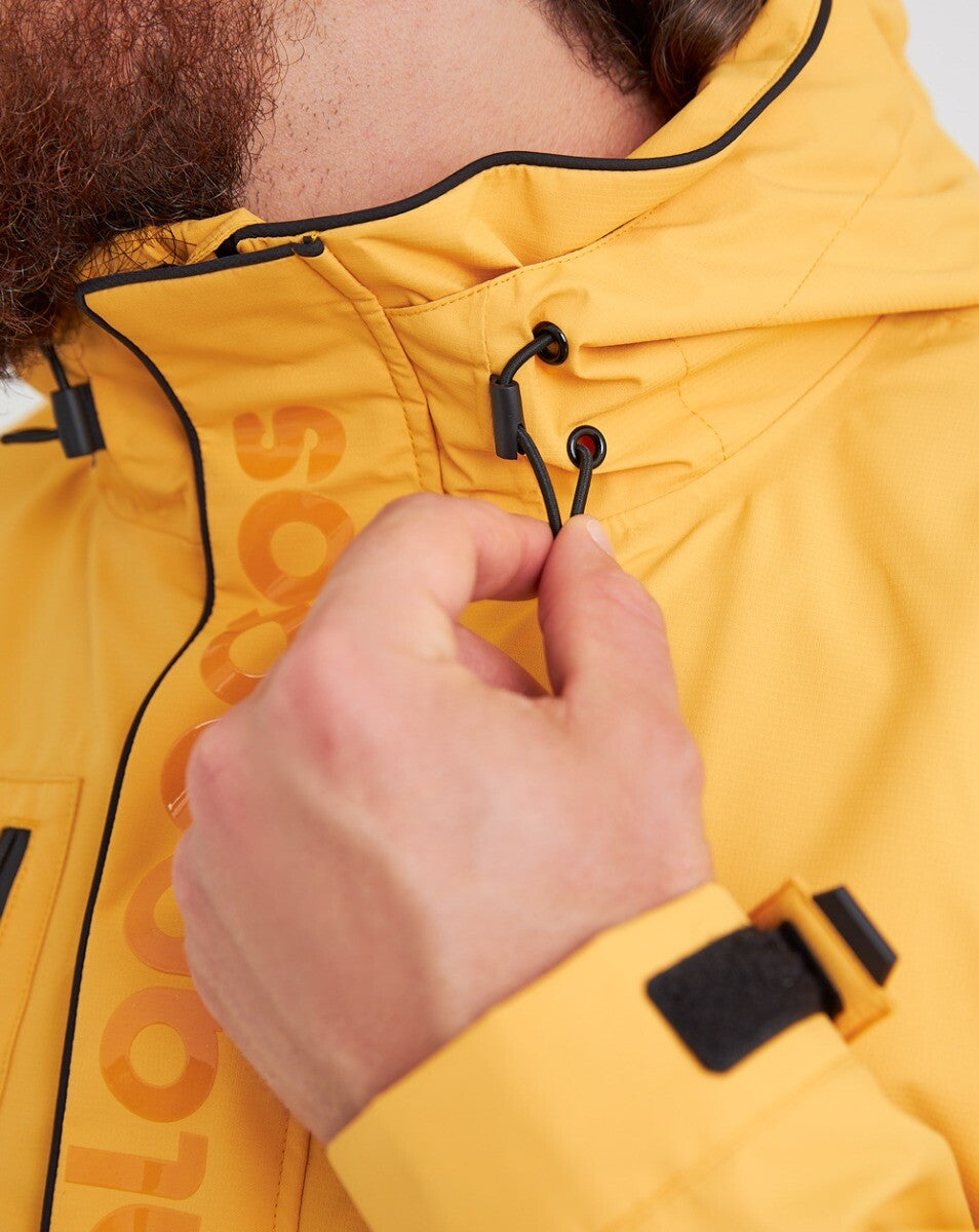 Jaqueta Anorak Impermeável Masculina Snow - Amarelo e Preto