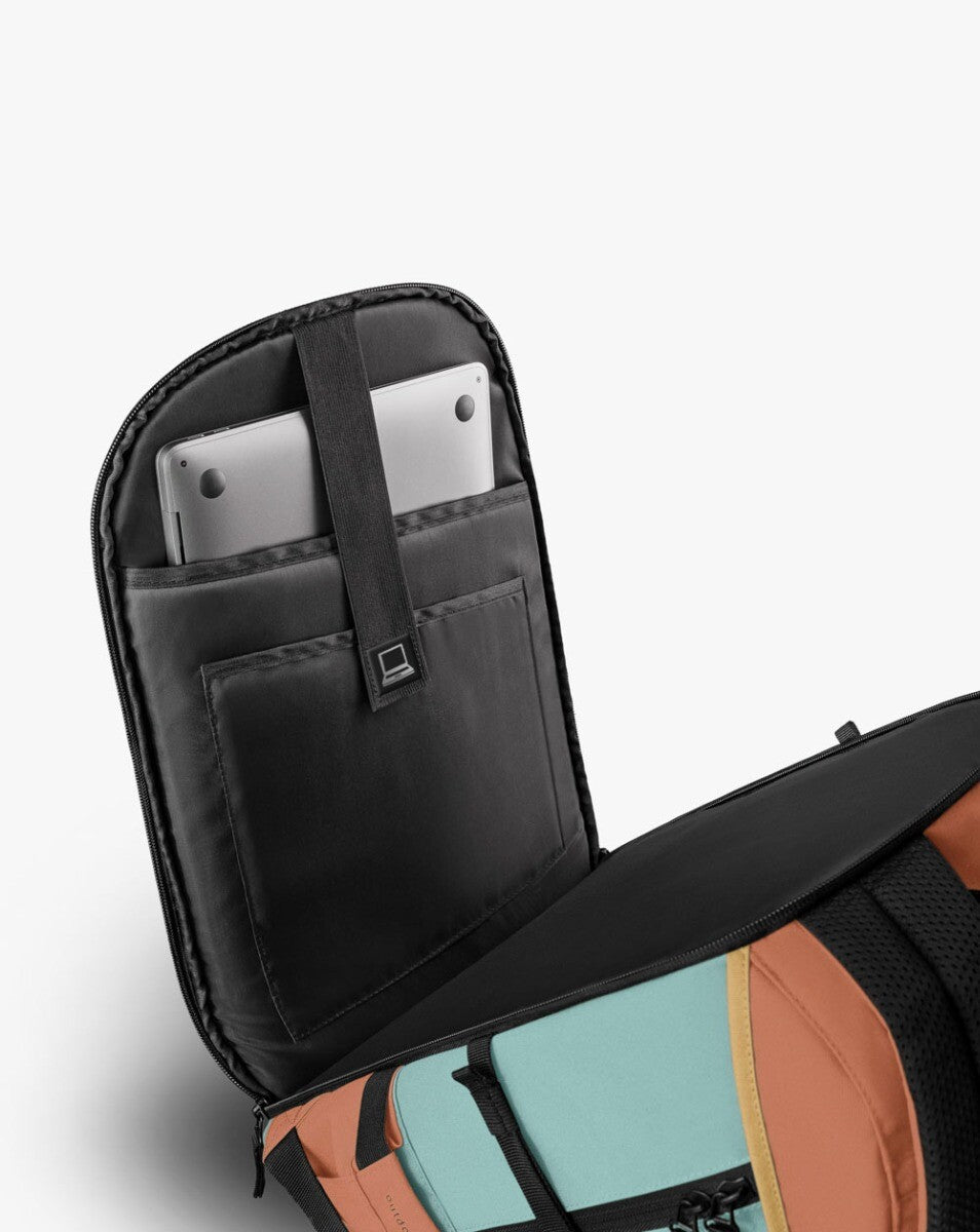 Mochila Pelican 2.0 30L - Salmão Mostarda e Turquesa