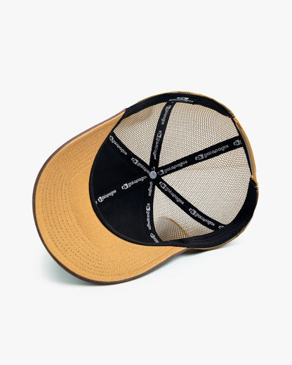 Boné Trucker Camp - Ocre e Marrom