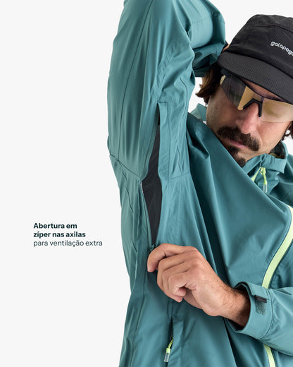 Jaqueta Impermeável Darwin Light Freeze Masculina - Verde Oceano