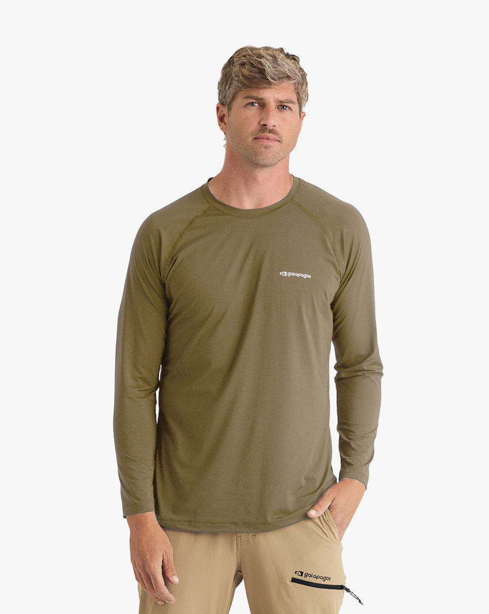 Blusa Segunda Pele UV Vella Masculina - Verde Oliva