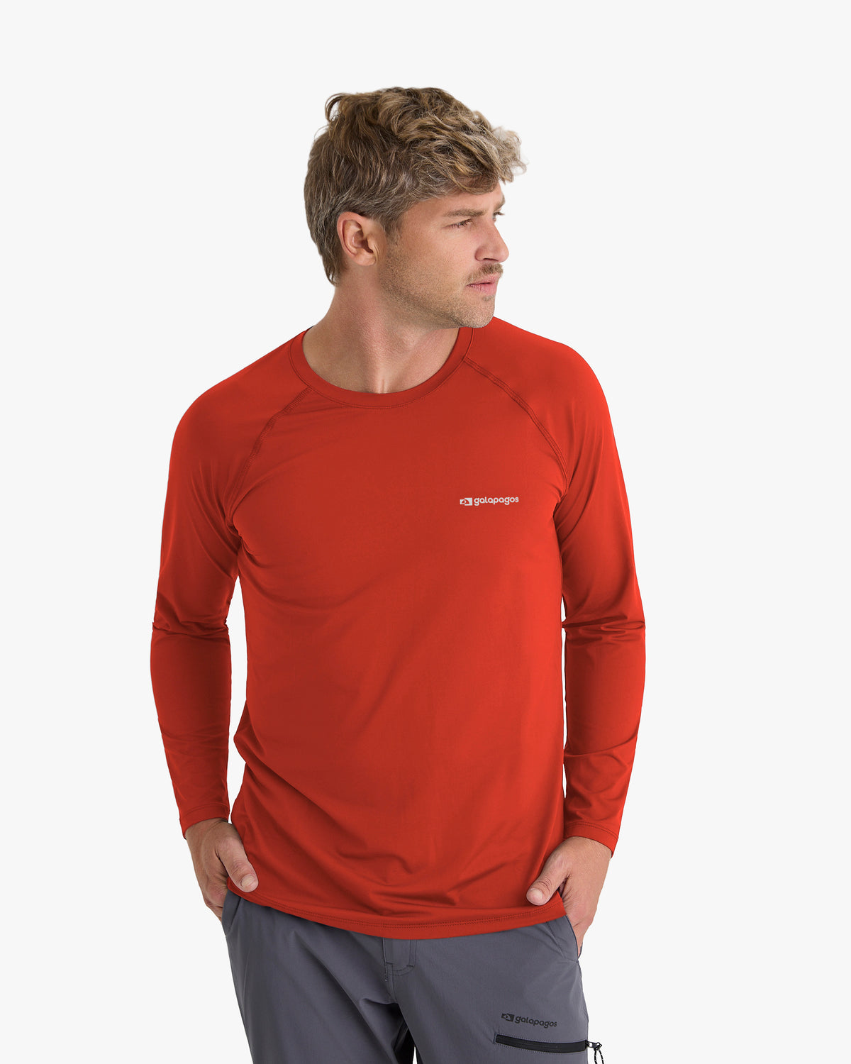 Blusa Segunda Pele UV Vella Masculina - Vermelha