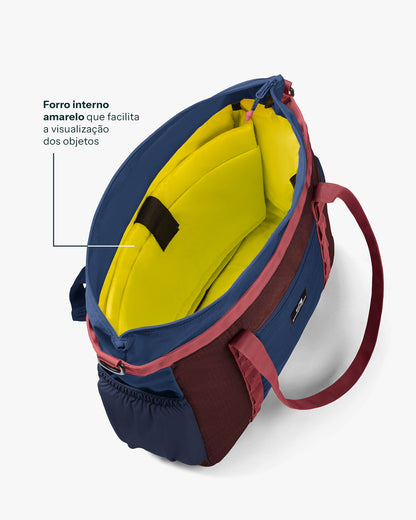 Bolsa Tote All-In Daily 21L - Bordô e Marinho