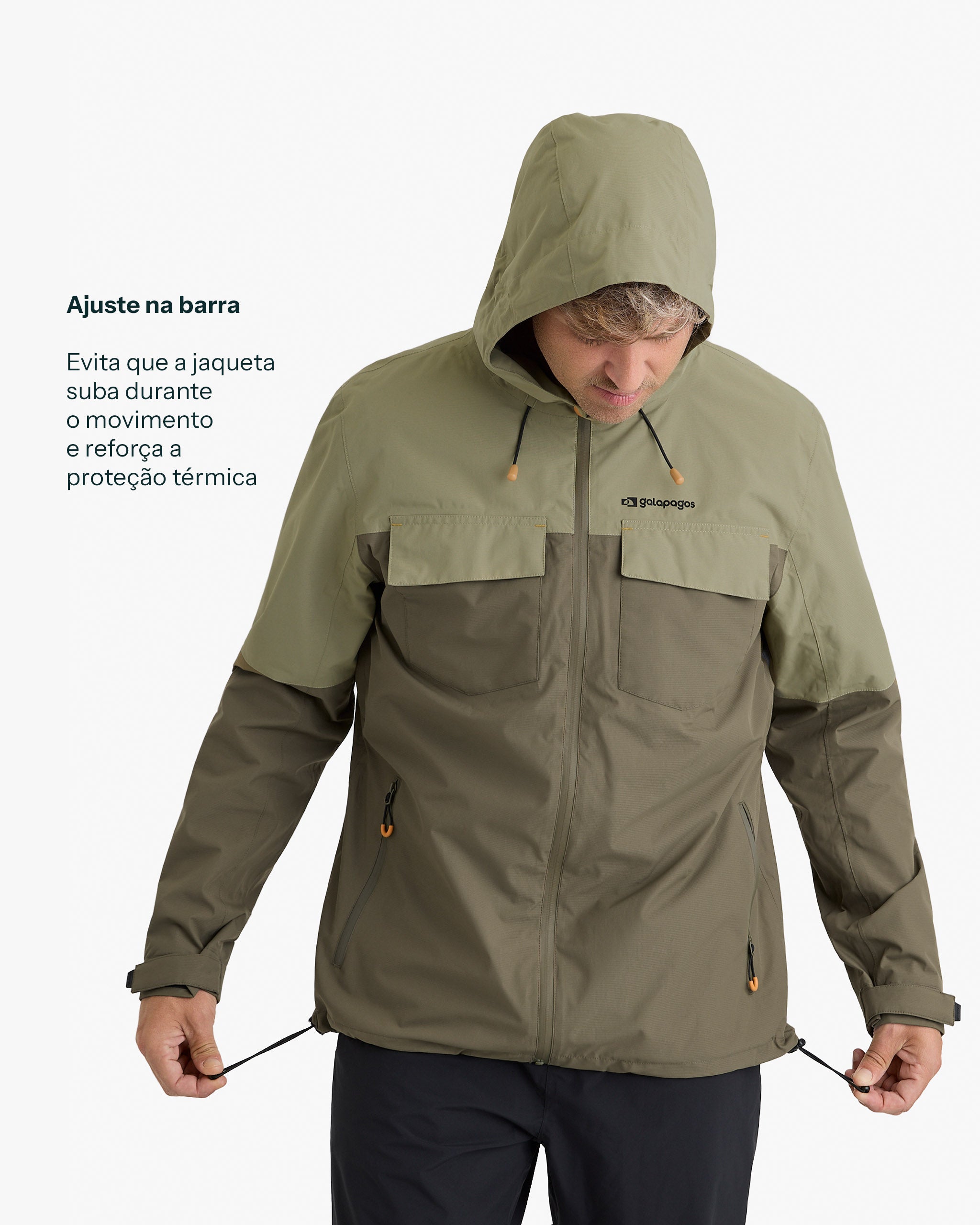 Jaqueta Impermeável Darwin Heat Masculina - Verde