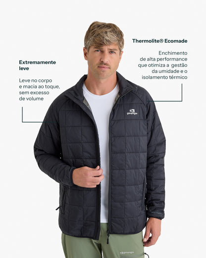 Jaqueta Puffer Ibex Thermolite Heat Masculina - Preta