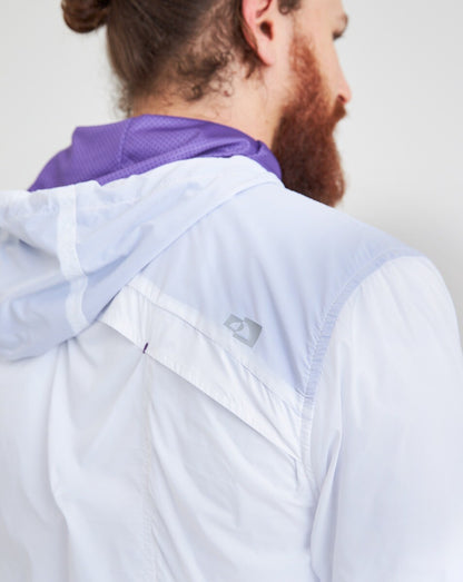 Jaqueta Corta Vento Apex - Branco e Violeta