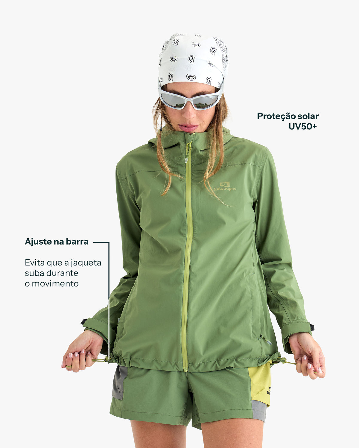 Jaqueta Impermeável Darwin Light Freeze Feminina - Verde