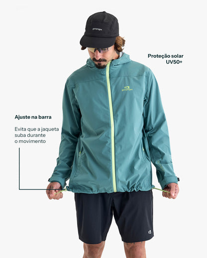 Jaqueta Impermeável Darwin Light Freeze Masculina - Verde Oceano