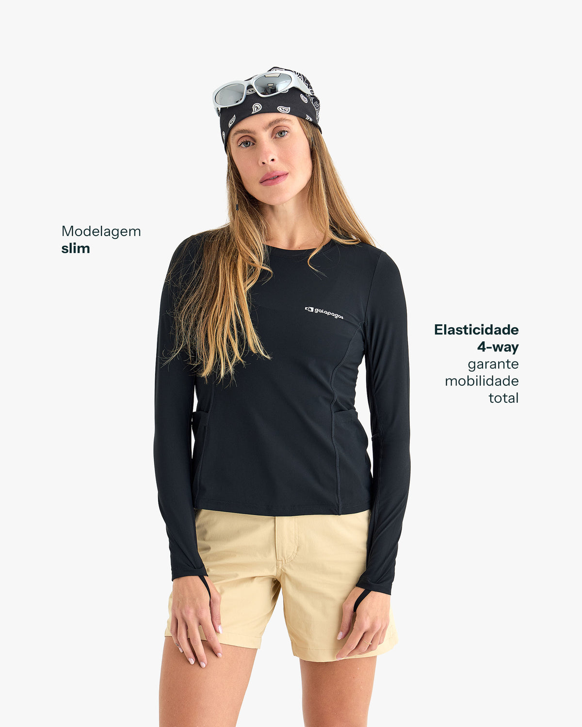Blusa Segunda Pele Vella Freeze Feminina - Preta