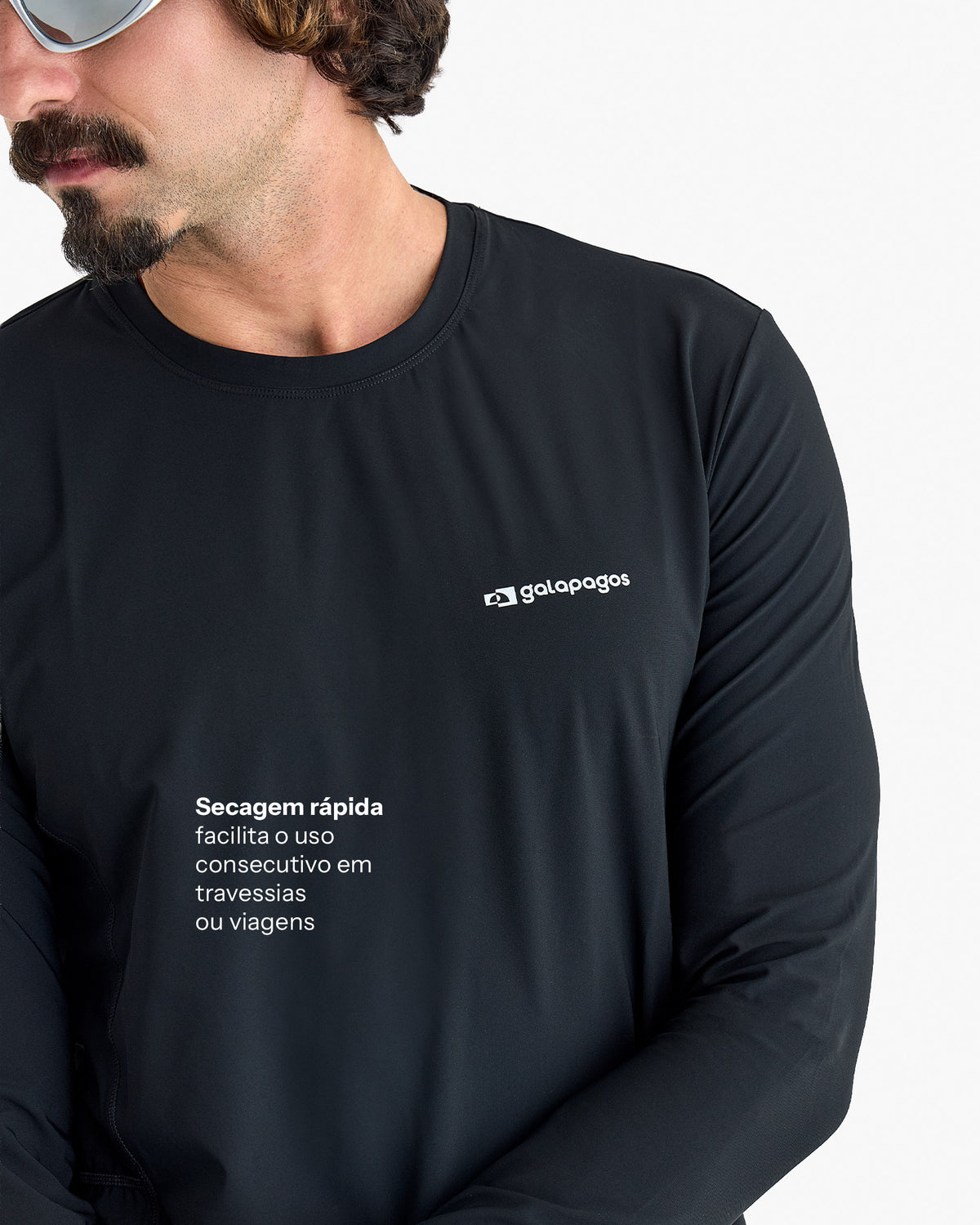 Blusa Segunda Pele Vella Freeze Masculina - Preta