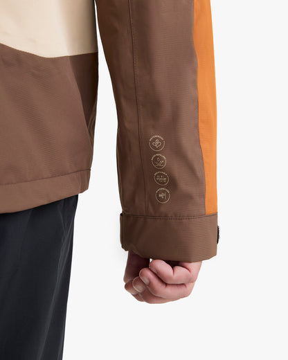 Jaqueta Impermeável Darwin Evolution Masculina - Cáqui e Ocre