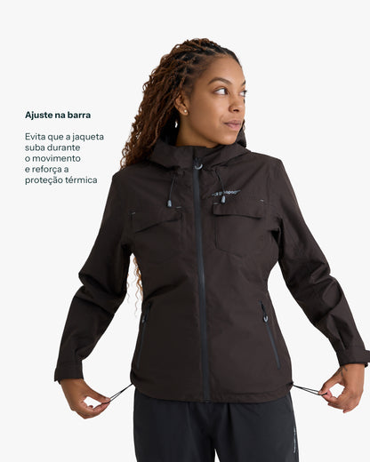 Jaqueta Impermeável Darwin Heat Feminina - Preta - Galapagos Outdoor