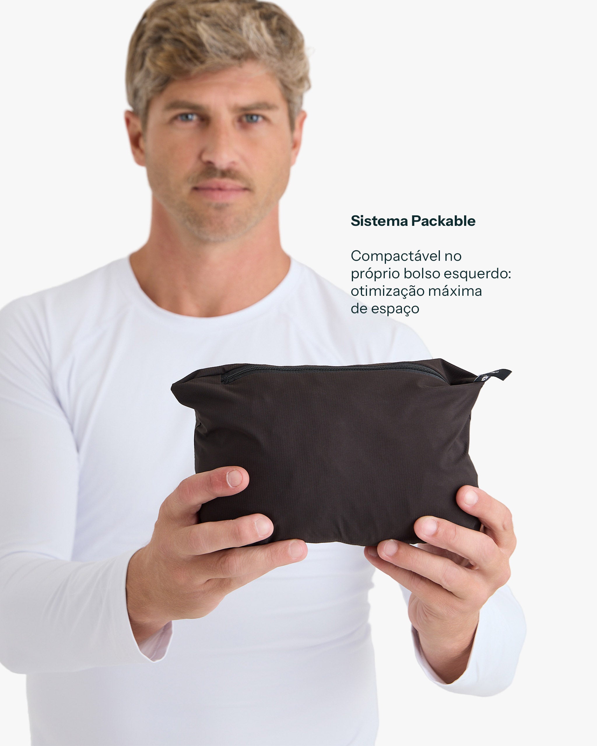 Jaqueta Impermeável Darwin Heat Masculina - Preta