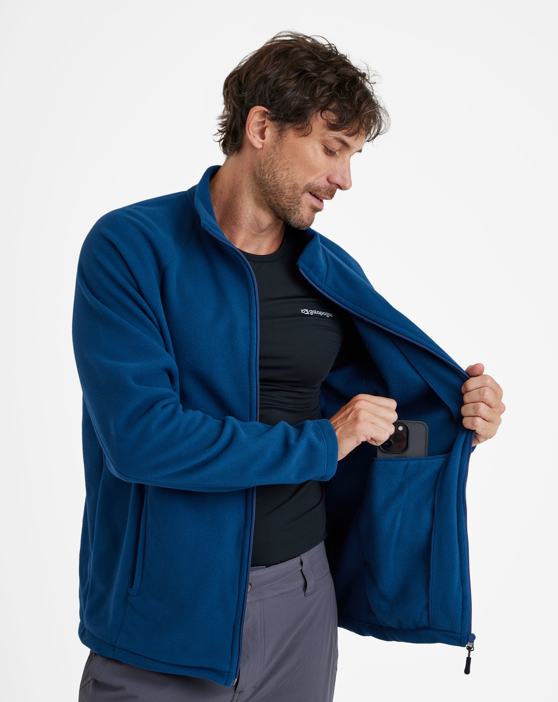 Jaqueta Fleece Kathmandu Masculina Marinho | Galapagos – Galapagos