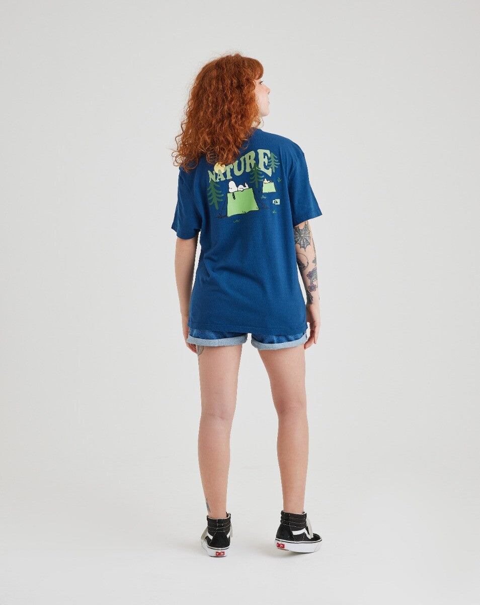 Camiseta Snoopy Nature - Azul Marinho