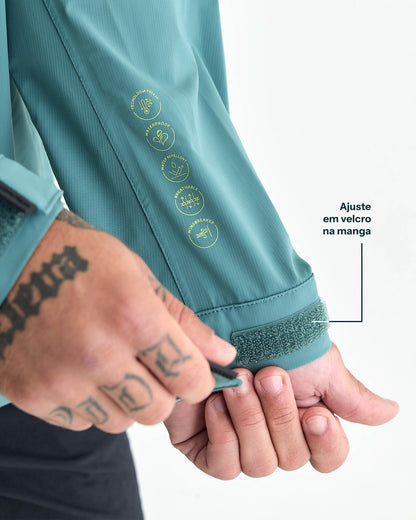 Jaqueta Impermeável Darwin Light Freeze Masculina - Verde Oceano