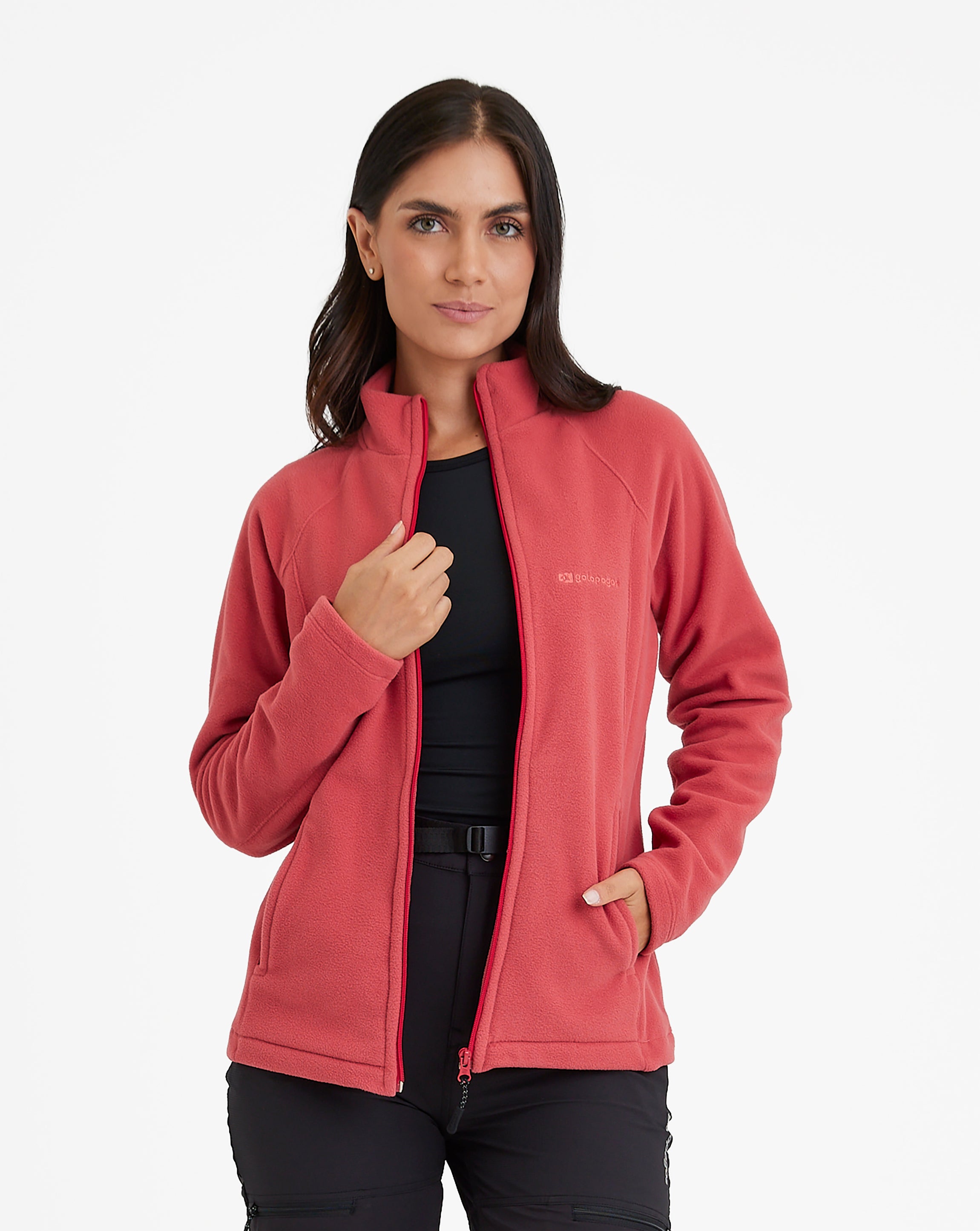 Jaqueta Fleece Kathmandu 2.0 Feminina - Goiaba