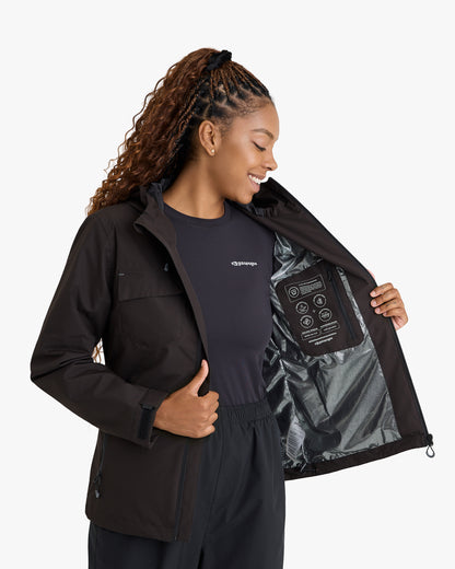 Jaqueta Impermeável Darwin Heat Feminina - Preta