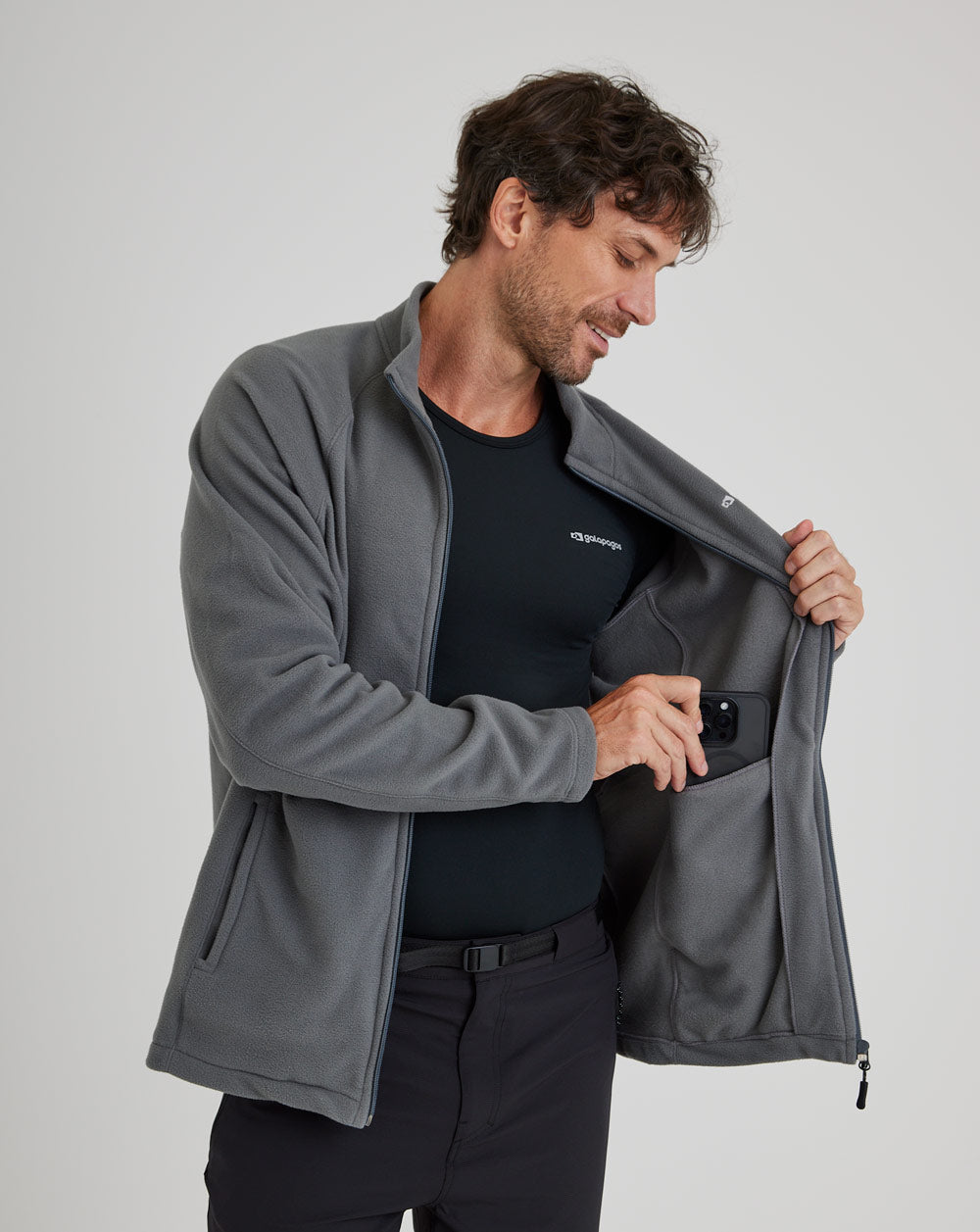 Jaqueta Fleece Kathmandu 2.0 Masculina - Cinza
