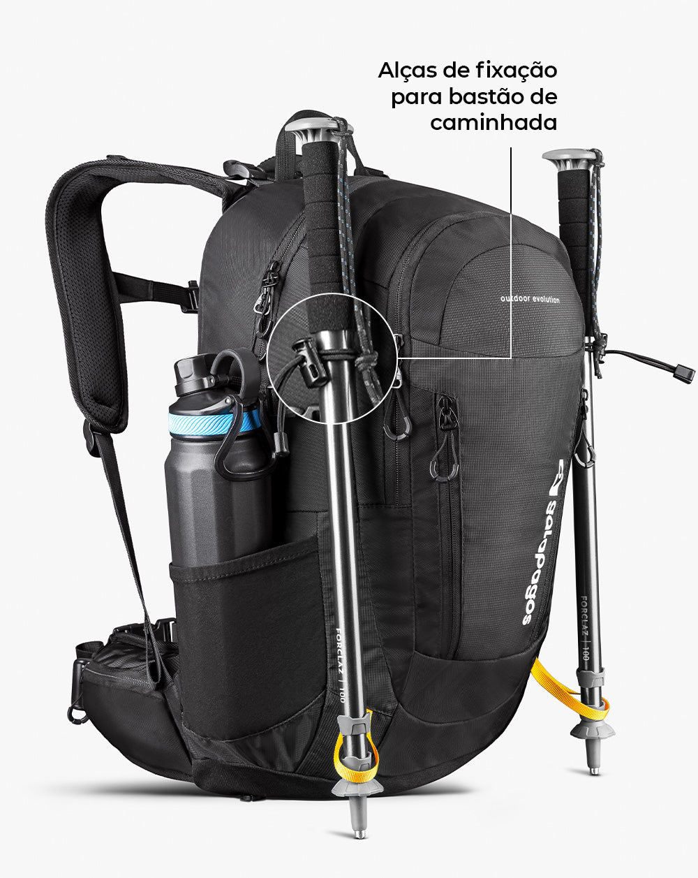 Mochila Vórtex 35L - Preta