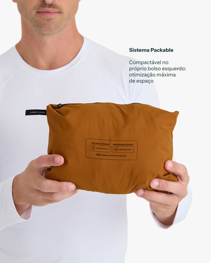 Jaqueta Impermeável Darwin Evolution 2.0 Masculina - Caqui e Ocre