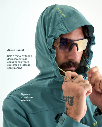 Jaqueta Impermeável Darwin Light Freeze Masculina - Verde Oceano