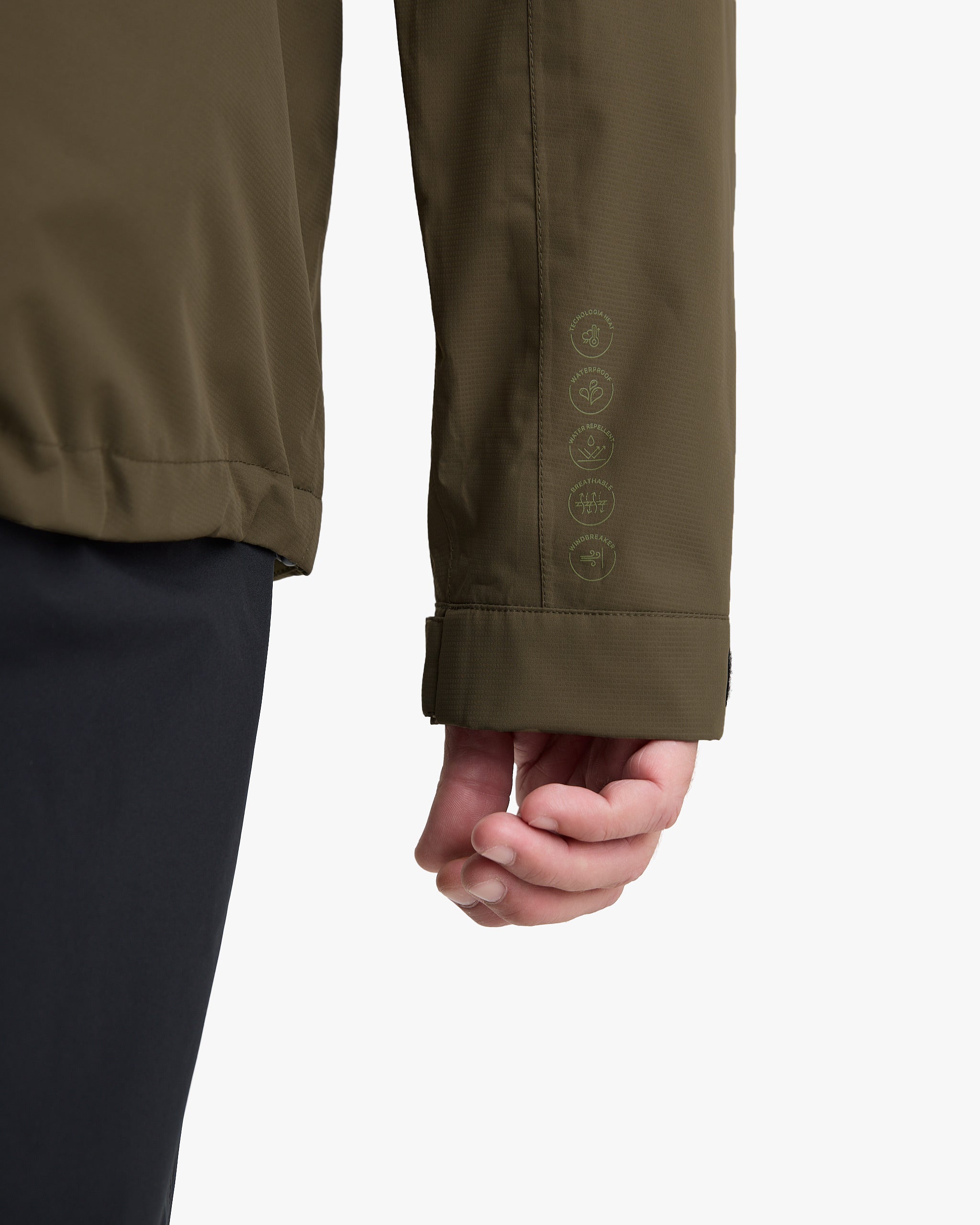 Jaqueta Impermeável Darwin Heat Masculina - Verde