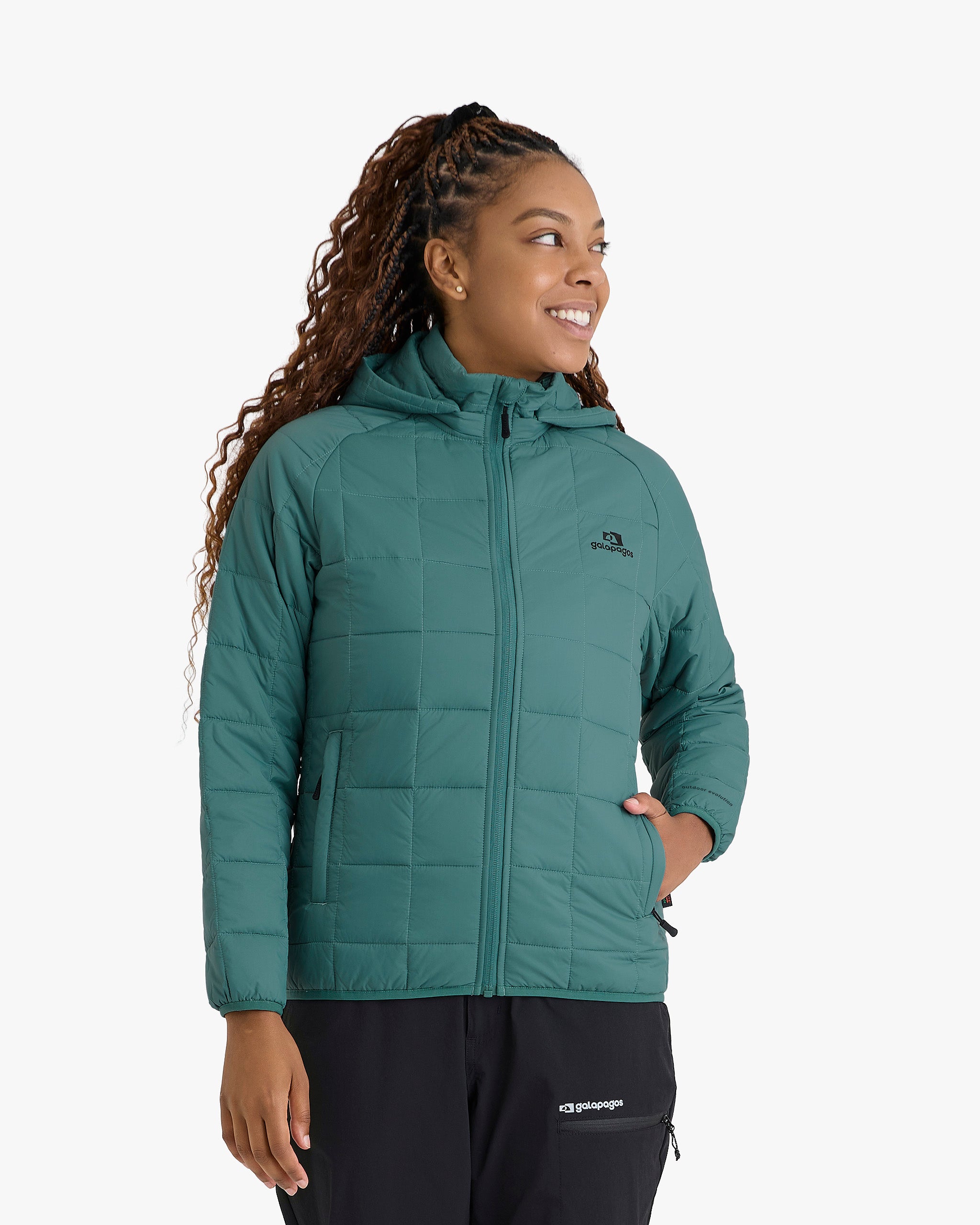 Jaqueta Puffer Ibex Thermolite Heat Feminina - Verde
