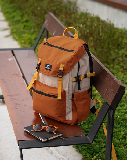 Mochila Pelican 30L - Terracota e Cáqui - Galapagos Outdoor