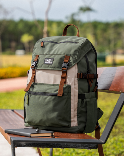 Mochila Pelican 30L - Verde e Cáqui - Galapagos Outdoor