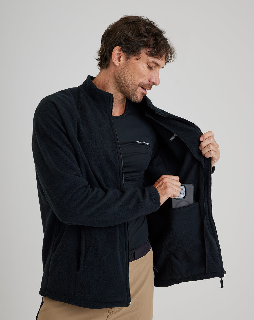 Jaqueta Fleece Kathmandu 2.0 Masculina - Preta