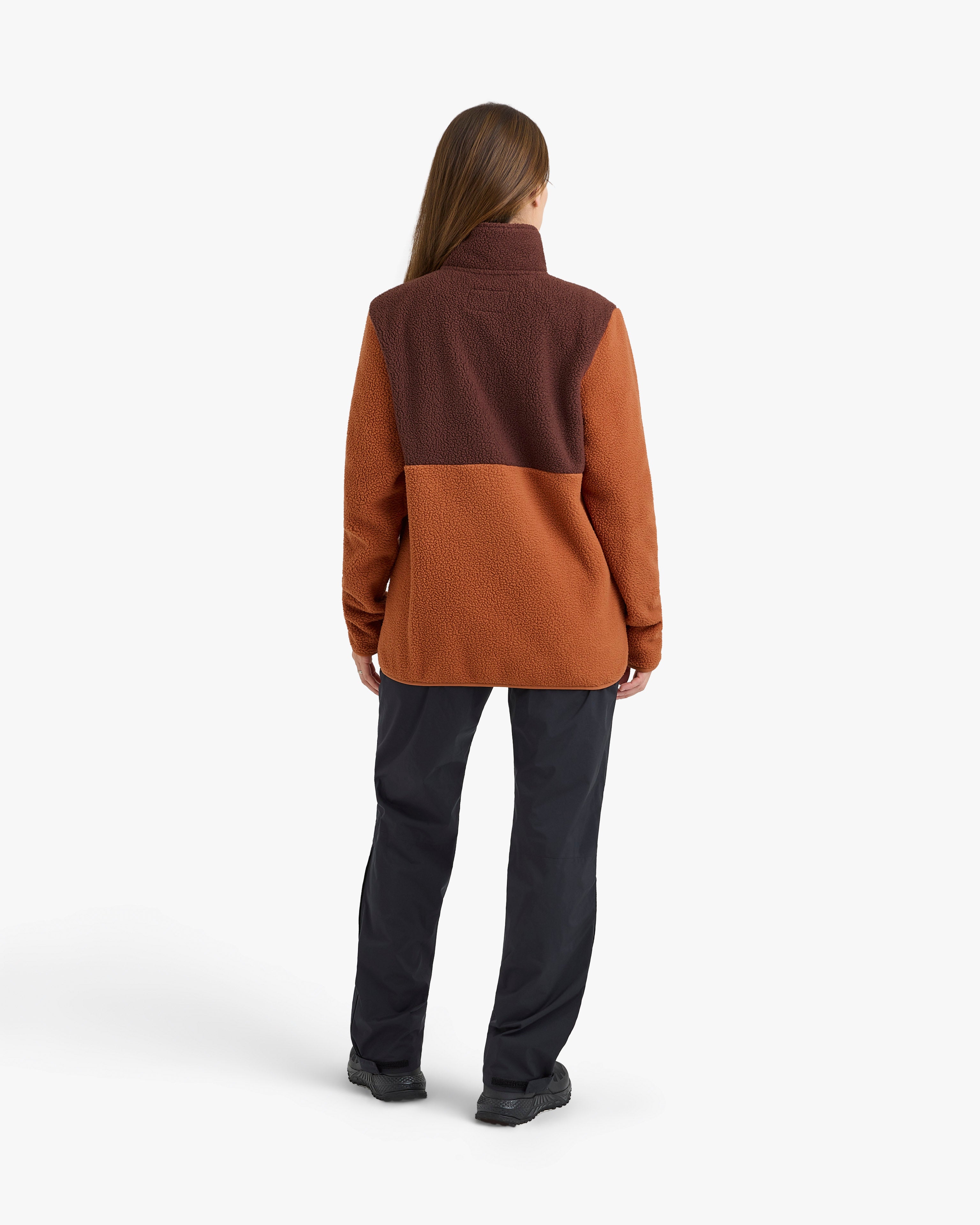 Blusão Fleece Sherpa All Gender - Terracota e Marrom