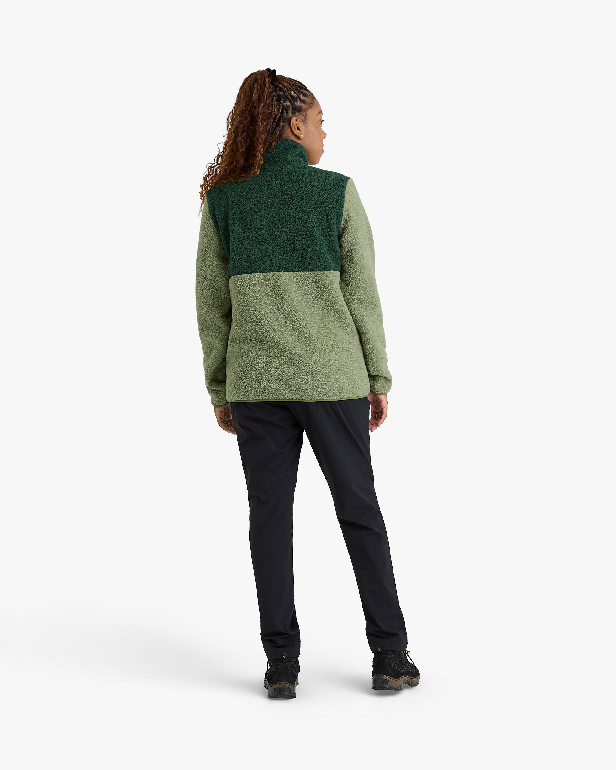 Blusão Fleece Sherpa All Gender - Verde