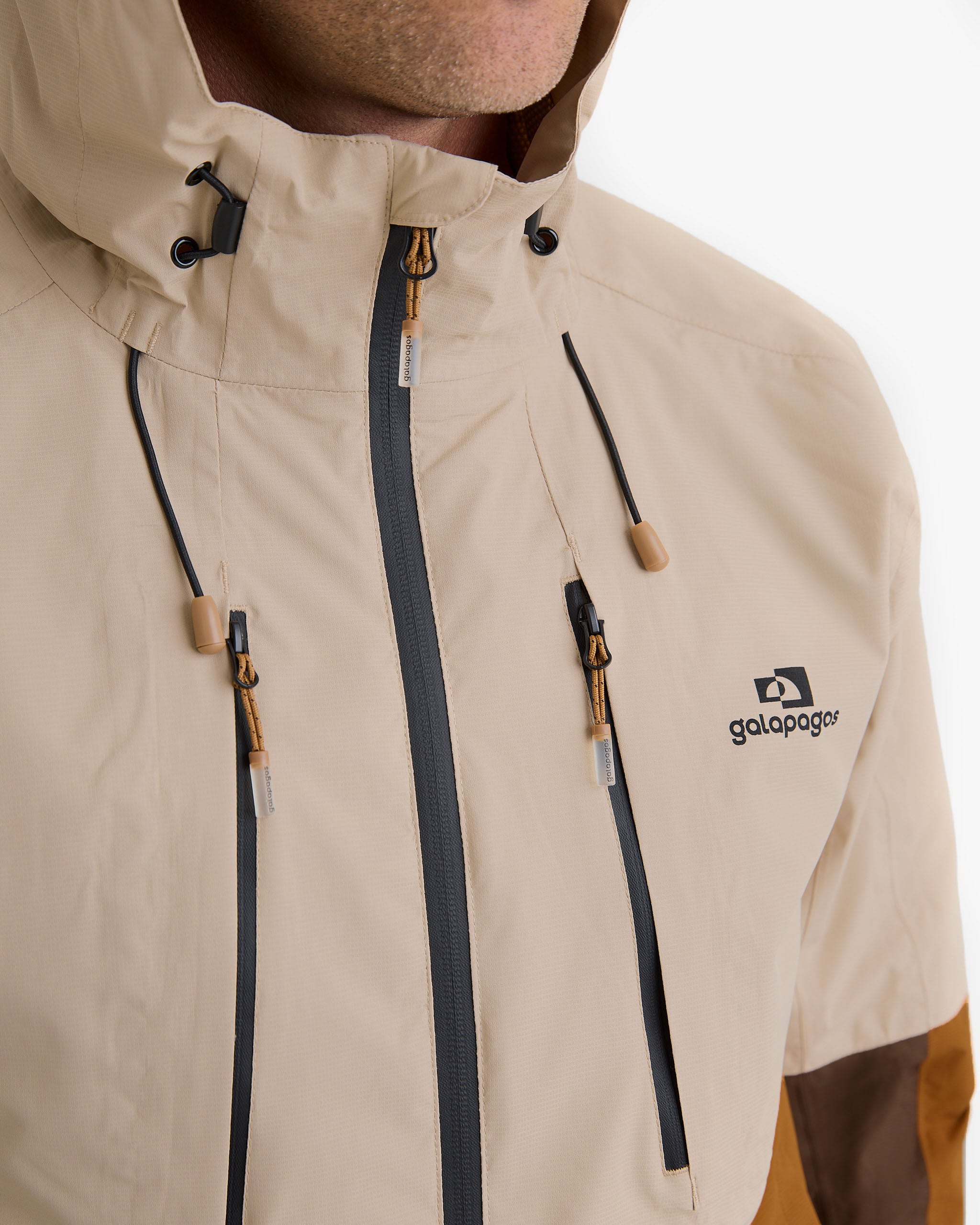 Jaqueta Impermeável Darwin Evolution 2.0 Masculina - Caqui e Ocre