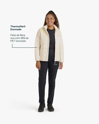 Jaqueta Puffer Ibex Thermolite Heat Feminina - Off White