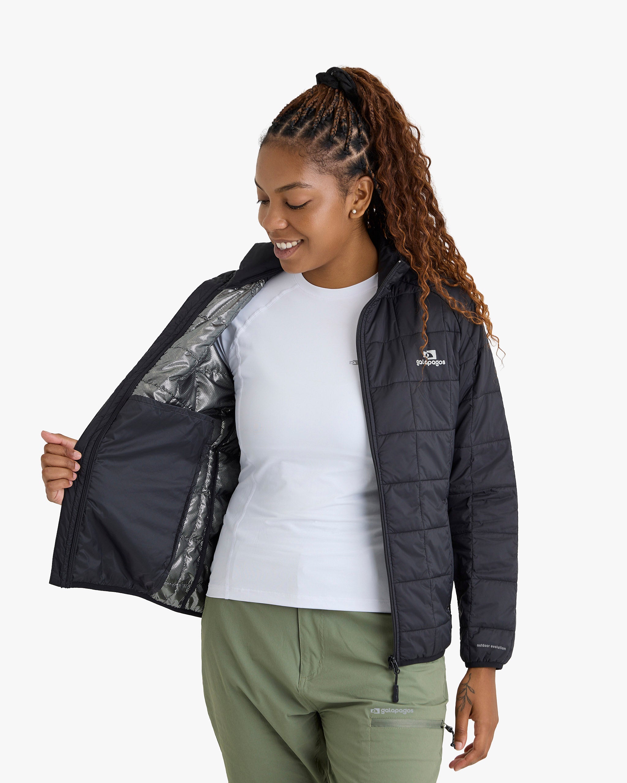 Jaqueta Puffer Ibex Thermolite Heat Feminina - Preta