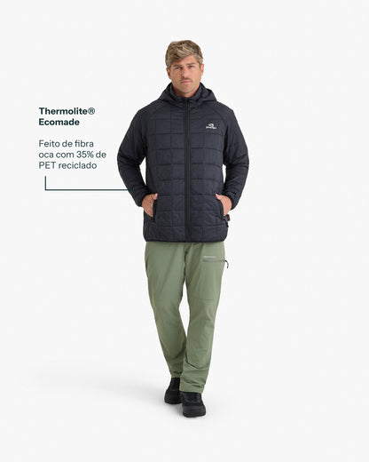 Jaqueta Puffer Ibex Thermolite Heat Masculina - Preta