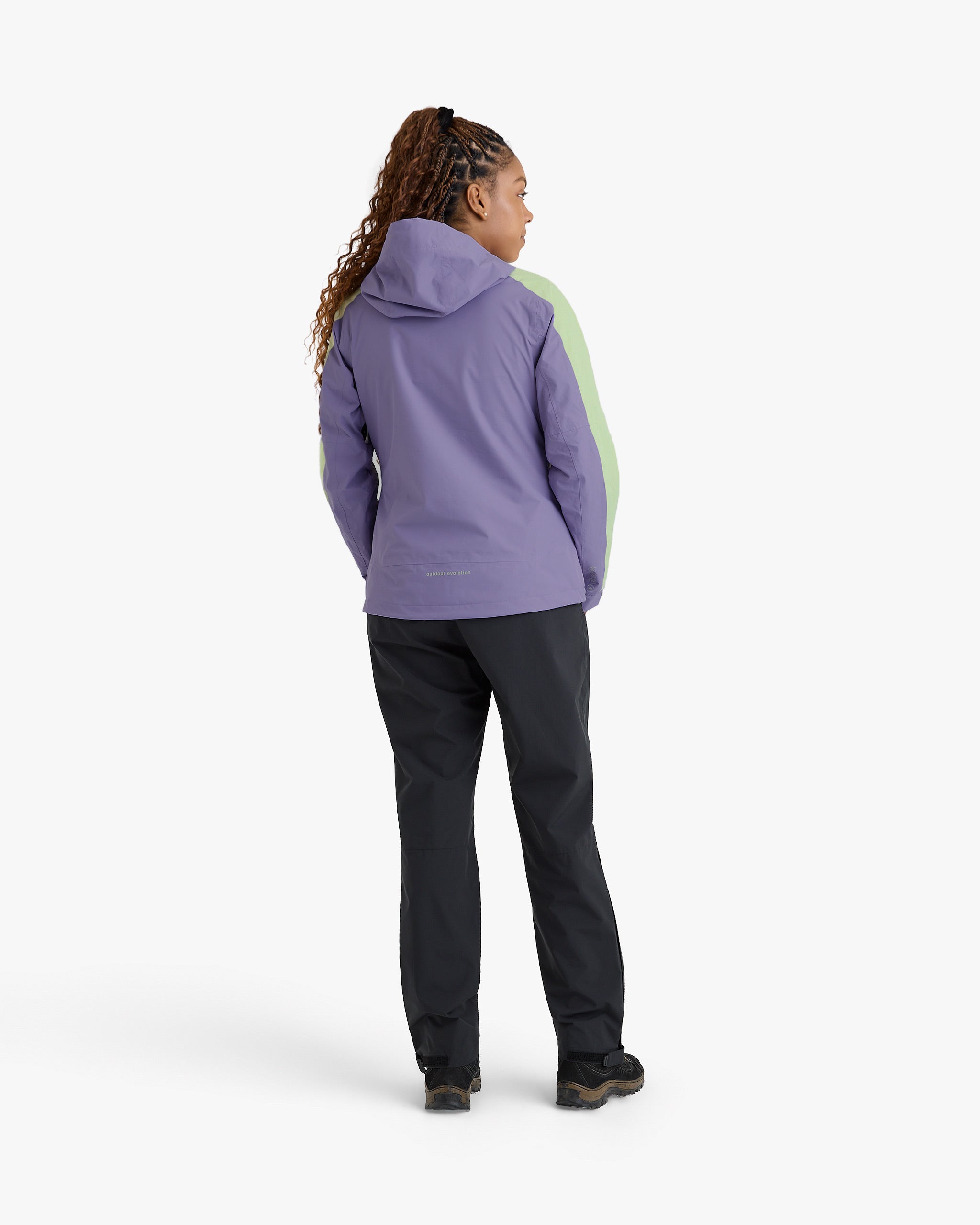 Jaqueta Impermeável Darwin Evolution 2.0 Feminina - Lavanda e Verde