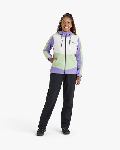 Jaqueta Impermeável Darwin Evolution Feminina - Lavanda e Verde