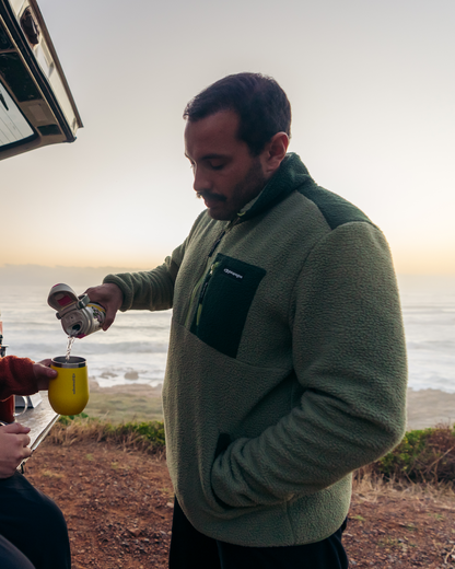 Blusão Fleece Sherpa All Gender - Verde