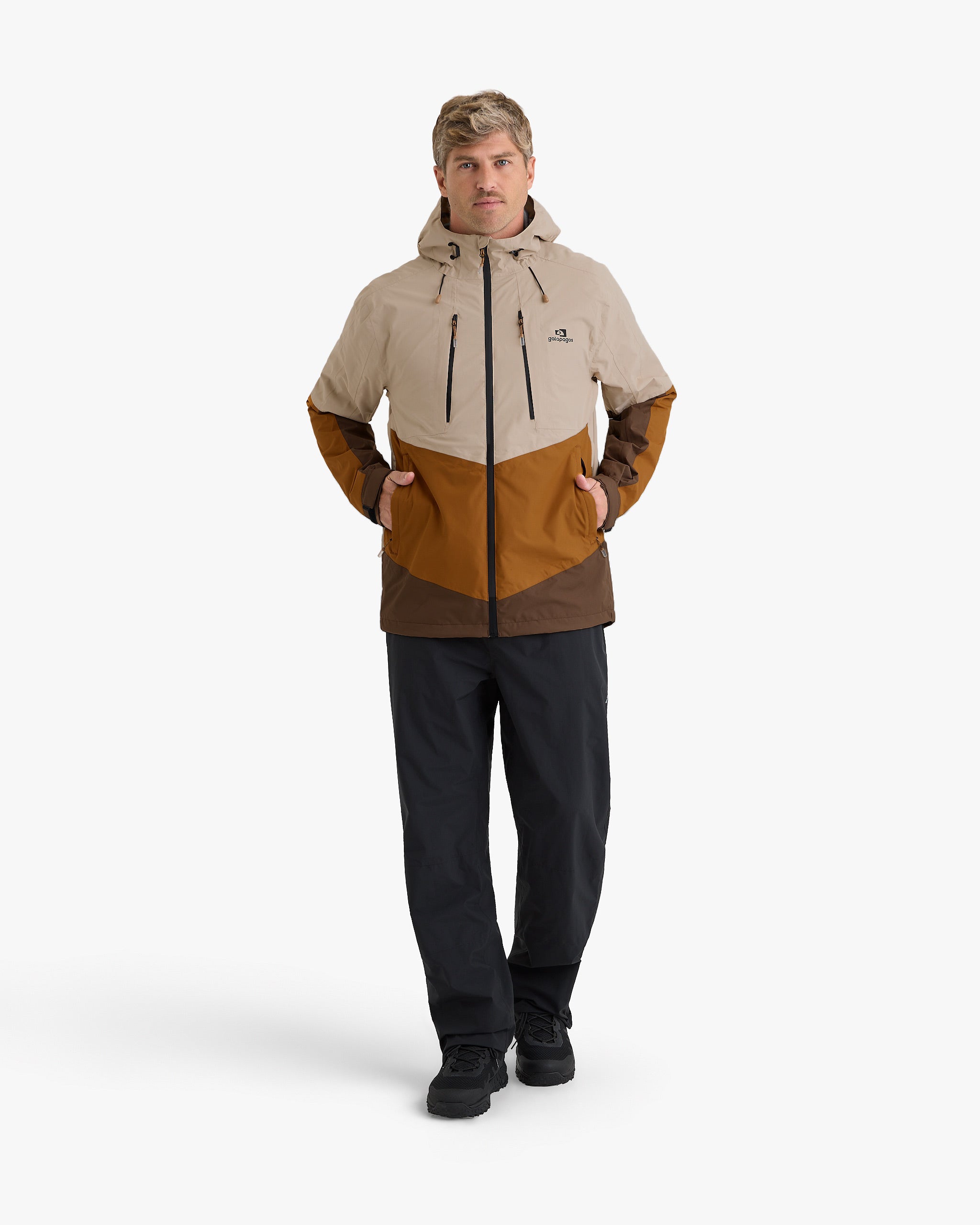 Jaqueta Impermeável Darwin Evolution 2.0 Masculina - Caqui e Ocre