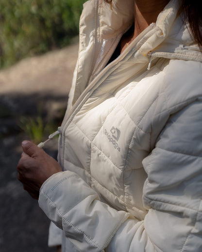 Jaqueta Puffer Ibex Thermolite Heat Feminina - Off White