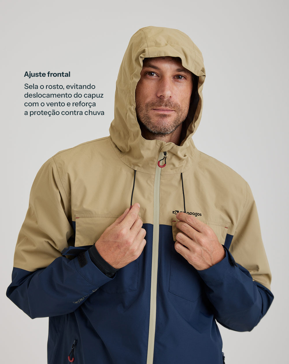 Jaqueta Masculina Impermeável Darwin Heat - Azul Marinho