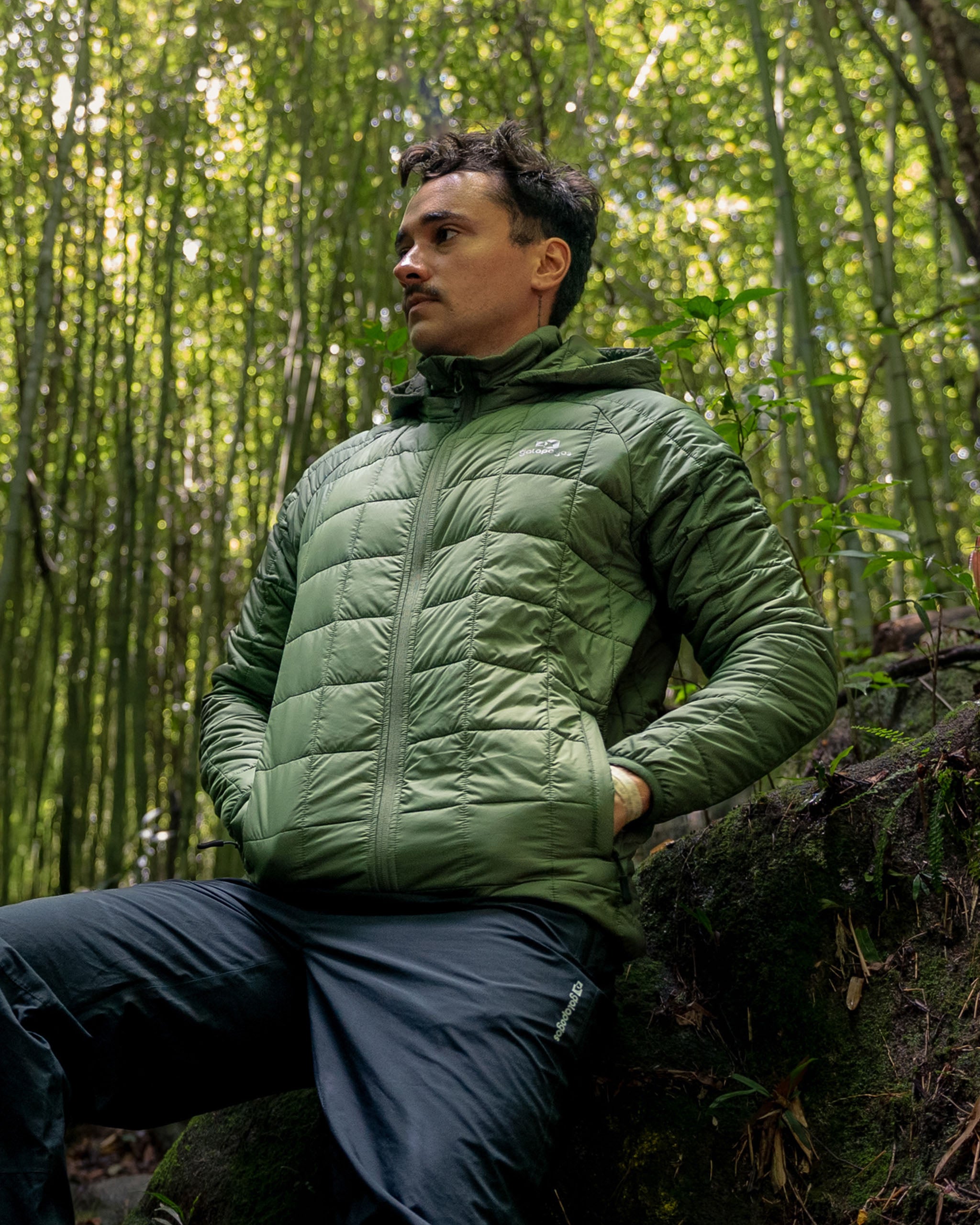 Jaqueta Puffer Ibex Thermolite Heat Masculina - Verde