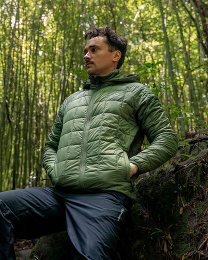 Jaqueta Puffer Ibex Thermolite Heat Masculina - Verde
