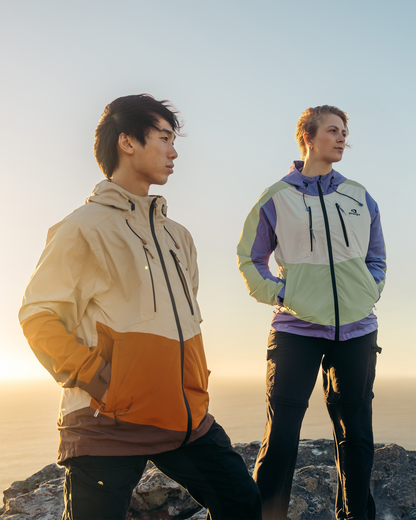 Jaqueta Impermeável Darwin Evolution Masculina - Caqui e Ocre - Galapagos Outdoor