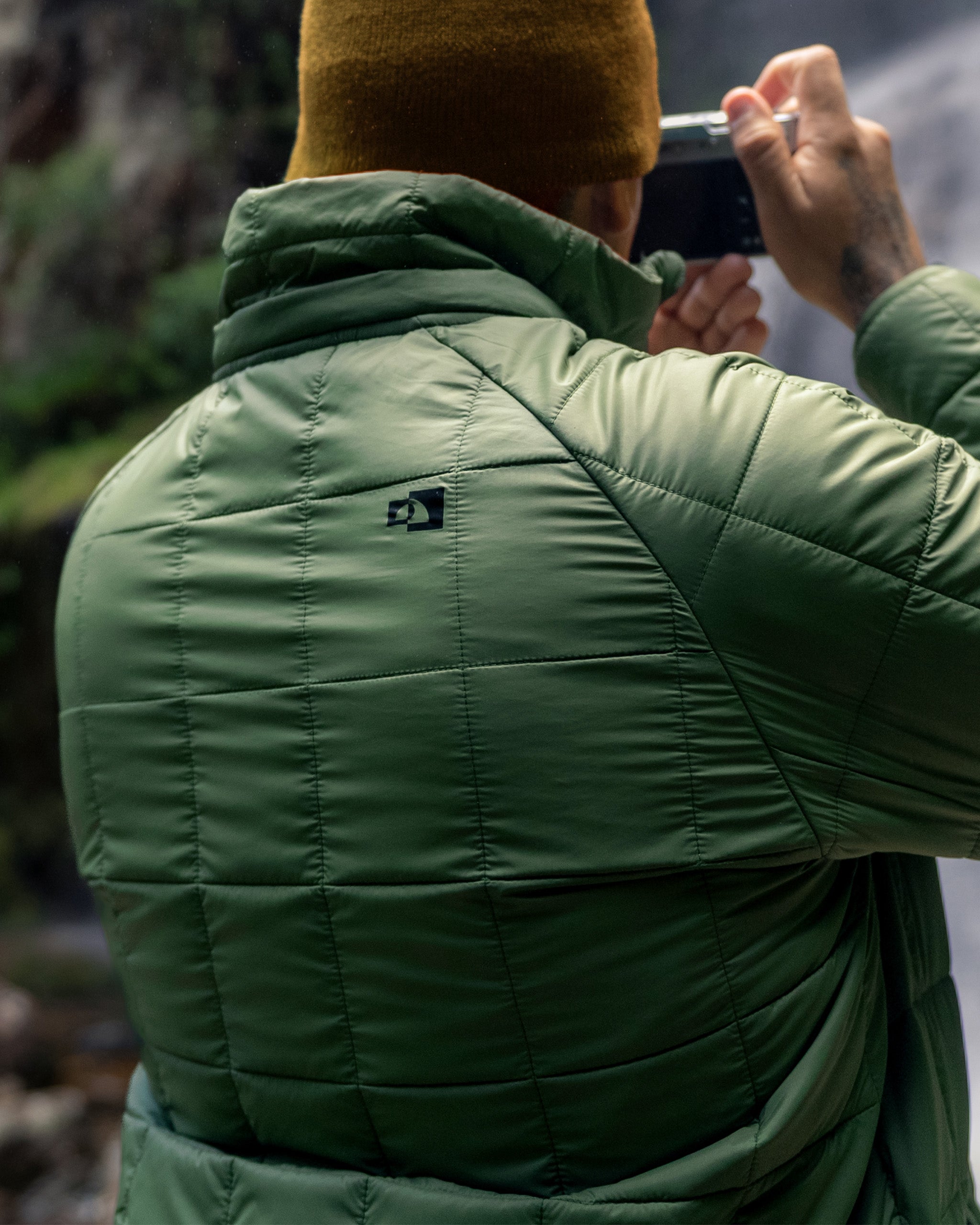 Jaqueta Puffer Ibex Thermolite Heat Masculina - Verde