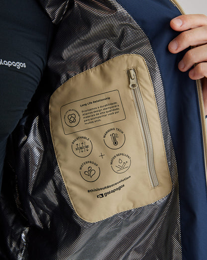 Jaqueta Impermeável Darwin Heat Masculina - Azul Marinho