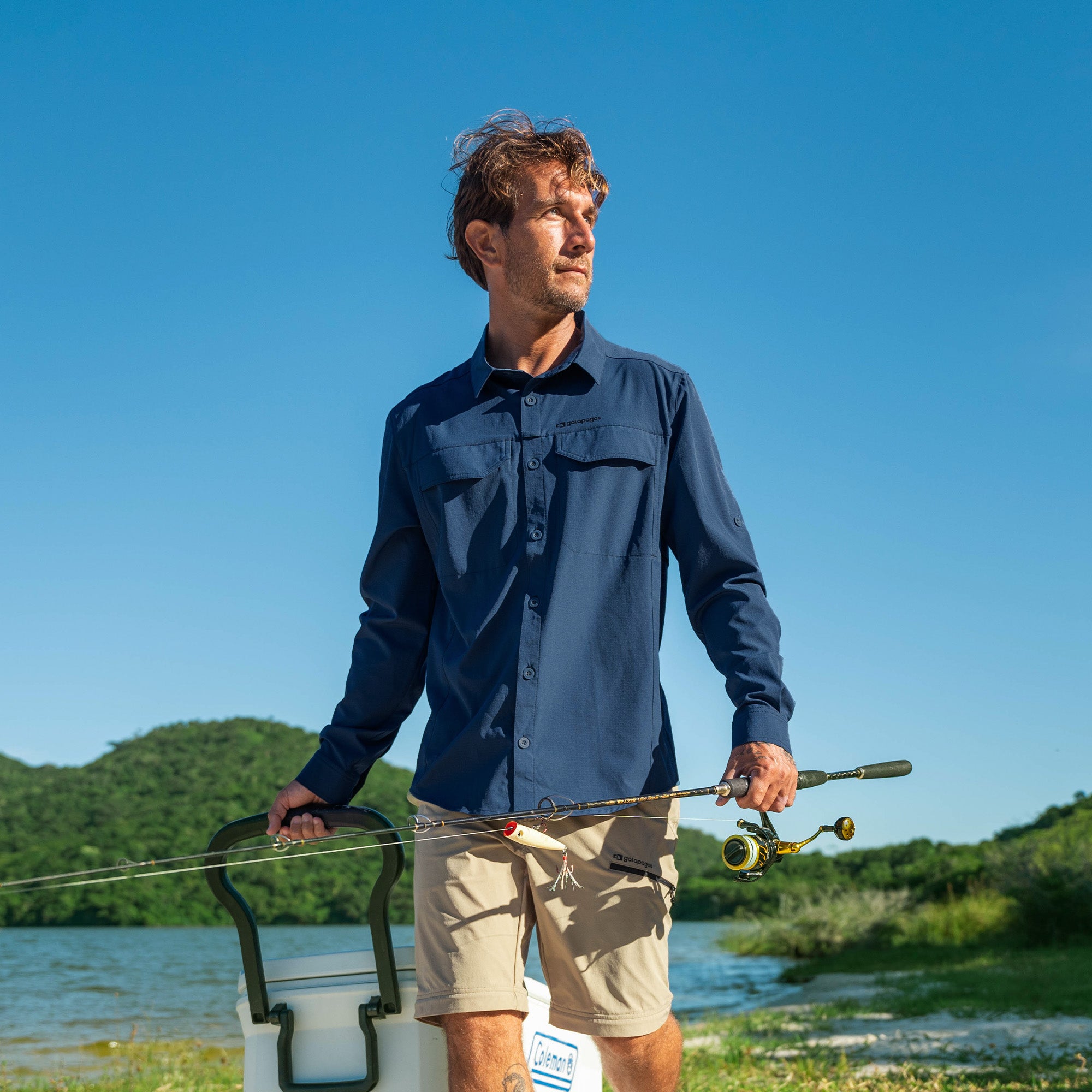 Camisa UV50+ Defender Cinza | Galapagos – Galapagos Outdoor