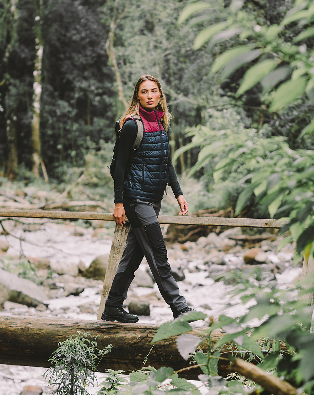 Calça Técnica Hiker Feminina - Chumbo e Preta